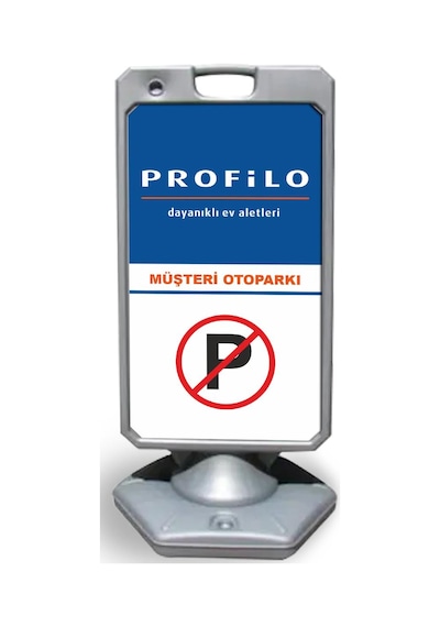 Profilo  Reklam ve Yönlendirme Uyari Dubasi A Tabela Gri