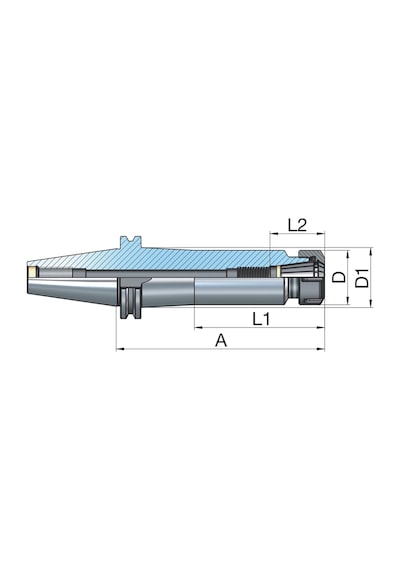 VİDALI BT40 MCA8 - 100 BOY M8X100 BOY VİDALI TUTUCU