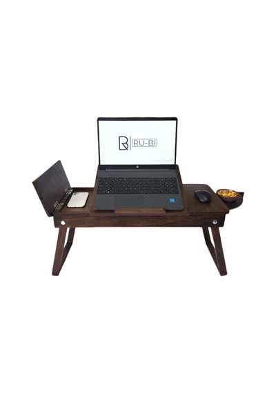 Laptop Sehpası Kitap Standı - Çalışma Masası - Çizim Masası - Yem Ceviz