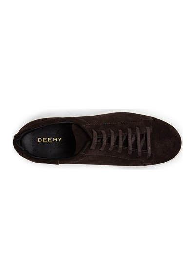 Deery Hakiki Süet Kahverengi Erkek Sneaker Ayakkabı - 01954Mkhve01 Kahverengi