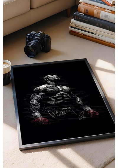 Mike Tyson Çerçeveli Tablo Boksör Tablosu - Estetik Poster