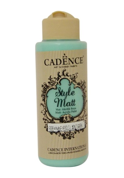 Style Matt Akrilik Boya 120ml 9038 A. Nane Yeşili 9038 A. Nane Yeşili