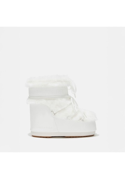 A002 Optical White Kar Botu Kadın 80d1409390-a002 Moon Boot Icon Low Faux Fur Optical White 36-41 Beyaz
