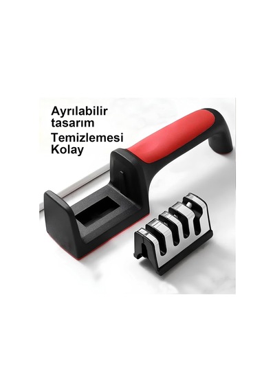 Kanji 4 Fonksiyonlu Paslanmaz Çelik Bıçak, Makas &amp Satır Bileyici Elmas, Seramik Ve Tungsten Çelik Bileme S
