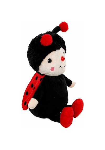 Sevimli Arı Uğur Böceği Peluş 35 Cm Uyku Ve Oyun Arkadaşım - Kırmızı Çok Renkli