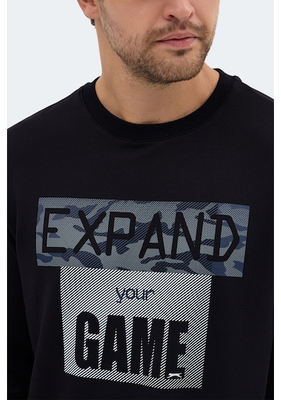 Slazenger Rubıo 2 Li Set Erkek Sweatshırt Siyah - Lacivert