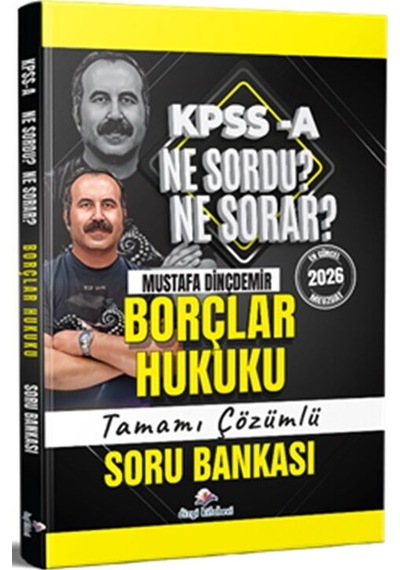 Dizgi Kitap 2026 Kpss A Borçlar Hukuku Ne Sordu Ne Sorar Tamamı Çözümlü Soru Bankası