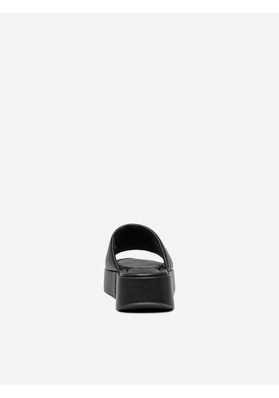 Only Minimalist Platform Terlik - Günlük, Rahat, Şık Kadın Ayakkabısı Siyah