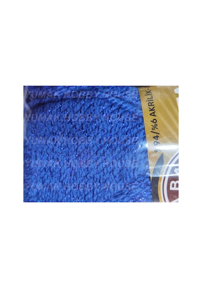 Star Lurex Mavi El Örgü İpi 3 Adet - Renk: 016v