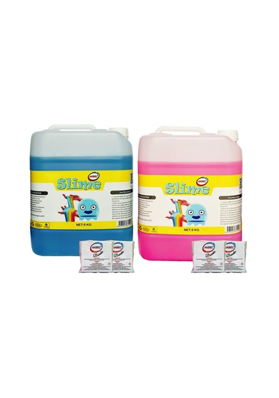 Akbel Zıp Zıp Şaka Hamuru 2 Renk Pembe 5 Kg+Mavi 5 Kg+Boraks