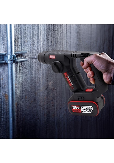 Kress KUC50.91 20V Kömürsüz 1.7J Profesyonel Sds-Plus Pnömatik Şarjlı Matkap + 10 MM Mandren Akü Dahil Değildir