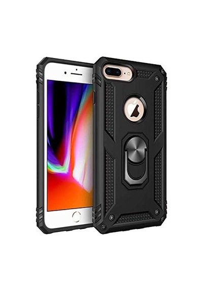 İphone 7 İle Uyumlu Kılıf Siyah Panther Yüzüklü Silikon Orijinal Esnek İnce Geliştirilmiş Dayanıklı Darbe Karşıtı Koruyucu Yeni Tasarım Sku: Zeusb096ljzz66