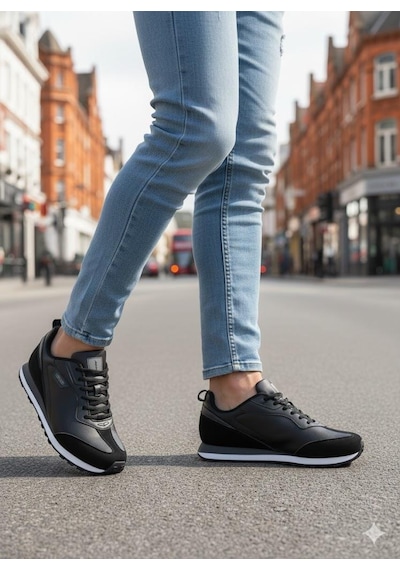 Lescon Motıva 2 Rahat Hafif Orijinal Ürün Sneakers Walkıng Spor Ayakkabı Siyah