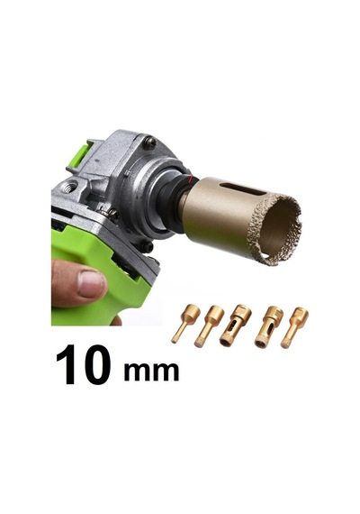 Mermer Granit Fayans Beton Delme Pancı 10mm Sarı Elmas Karot
