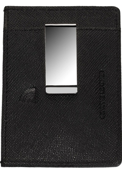 Zippo Saffiano Deri Cüzdan - Siyah Siyah