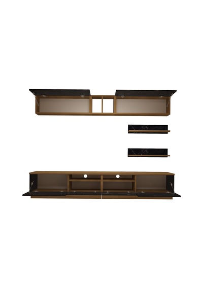 Decoraktiv Trendstyle 5220 Mdf Tv Ünitesi Tv Sehpası Pera - Siyah Mermer