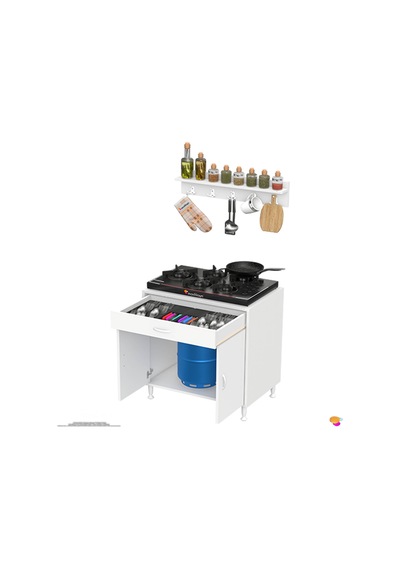 Eliusta Asya Beyaz Set Ocak Altı 80 Cm Tüp Hazneli Mutfak Dolabı 80x88x56 Cm Baharat Raflı Dolap Beyaz Eliusta Asya Beyaz Set Ocak Altı 80 Cm Tüp Hazneli Mutfak Dolabı 80x88x56 Cm Baharat Raflı Dolap Beyaz