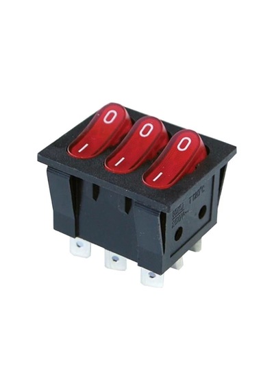 Powermaster Üçlü Işıklı Anahtar On-off 9p Ic-135