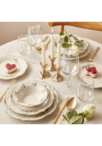 Bella Maison Julia Stoneware 48 Parça 12 Kişilik Yemek Takımı Yeşil