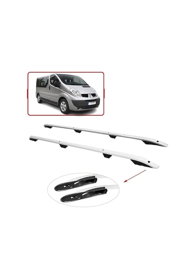 Renault Trafic Tavan Çıtası Port Bagaj Taşıyıcı Uzun Gri 2001 / 2014