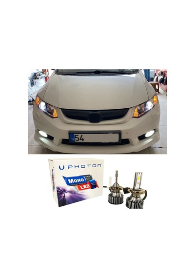 Honda Civic Fb7 Led Xenon Uzun Far Ampulü Hb3 Mono Yeni Seri Beyaz 2012-2016