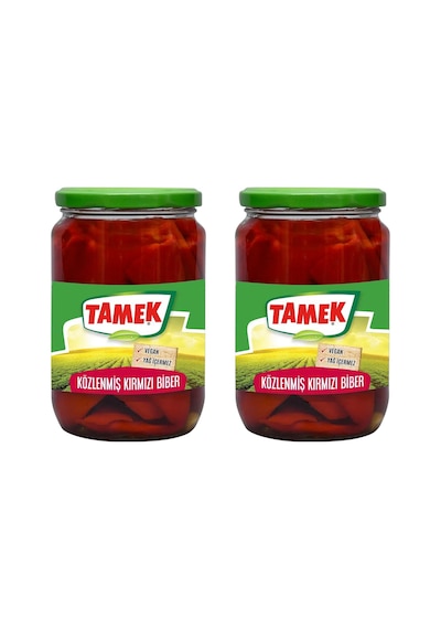 Tamek Közlenmiş Biber 530 Gr Cam Kavanoz X 2 Adet