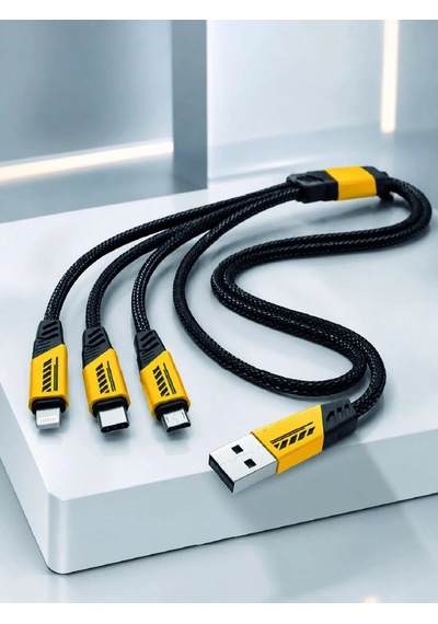 Mey İthalat 240w 3'ü 1 Arada Hızlı Şarj Kablosu