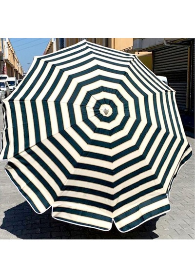 Hsmarket 2 Mt Kalın Gabardin Kumaş Eğilebilir Plaj Şemsiyesi Bidon Hariç