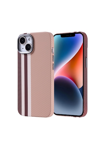 Apple iPhone Uyumlu 13 Kılıf Ultra İnce Magsafe Karbon Fiber Görünümlü İnce Hafif Pazarplus Siyah