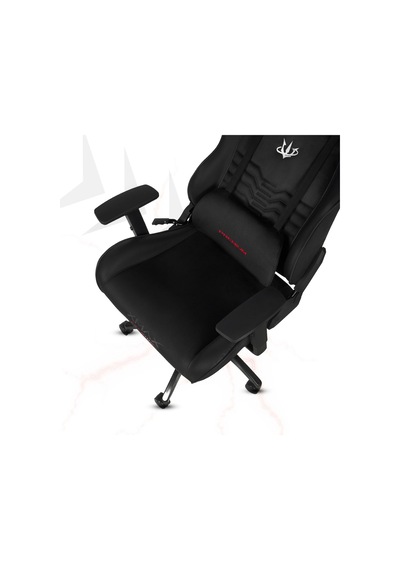 Rio Terletmez Kısmi Derili Kadife Kumaş Kırmızı Siyah Gaming Oyuncu Koltuğu -6 Siyah