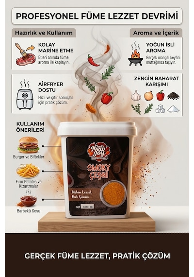 Smoky Çeşni 1000 G X 8 Adet - 1 Koli Koli Bazlı Avantaj Paketi