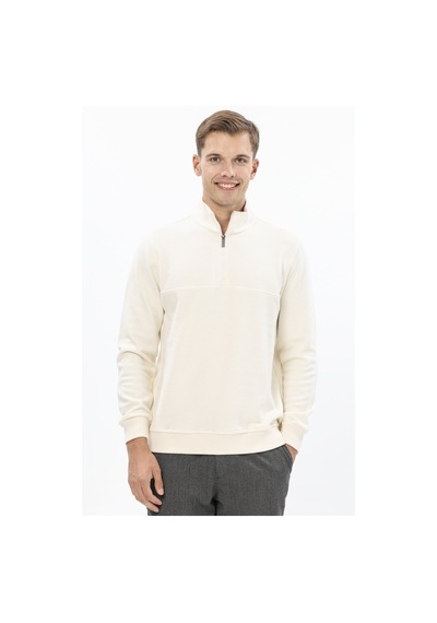 Erkek Kadife Sweatshirt 252209003.kdfhyfr Ekru