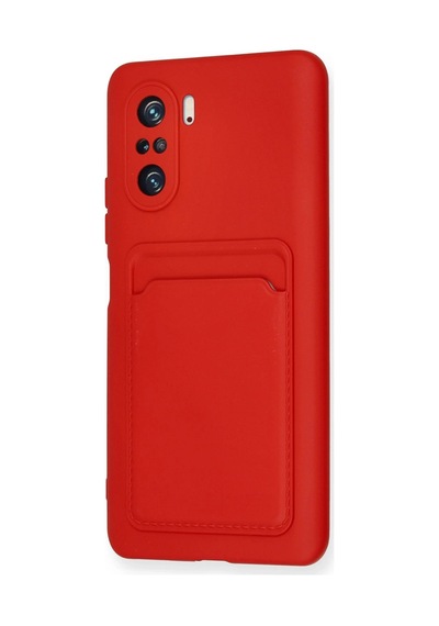 Newface - 44 - Xiaomi Mi 11i Kılıf Kelvin Kartvizitli Silikon - Glblseme - - Kırmızı