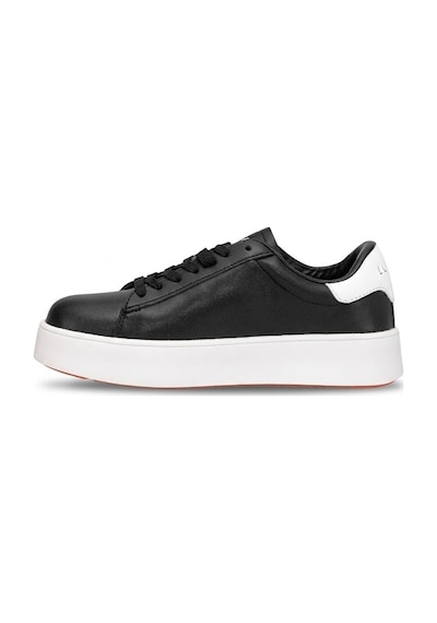 Lufian 121230053 Adel Kadın Hakiki Deri Klasik Sneaker Siyah