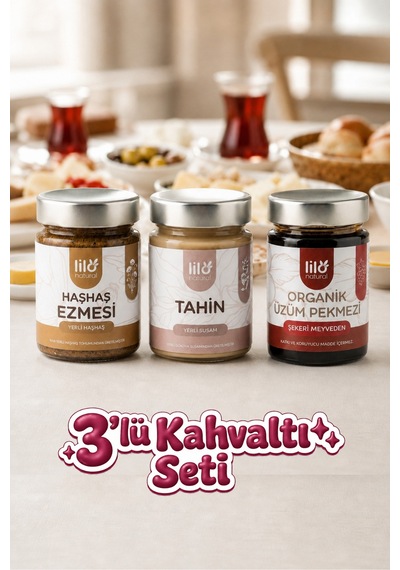 Haşhaş Ezmesi & Tahin & Üzüm Pekmezi 3'lü Set - 884019397 Diğer