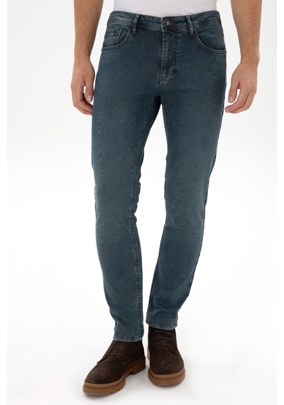 U.S. Polo Assn. Erkek Mavi Slim Fit Jean Pantolon 50310337-DN0030 U.S. Polo Assn. Erkek Mavi Slim Fit Jean Pantolon 50310337-DN0030
