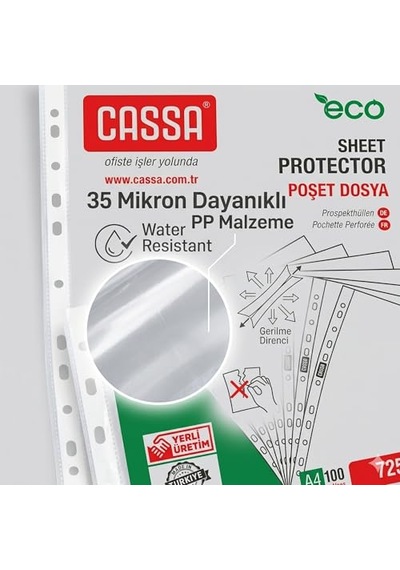 Poşet Dosya Eco 30 Mikron 100'lü Paket 1