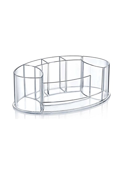 Oval Makyaj Organizeri 8680801606049 Plastik Beyaz Diğer