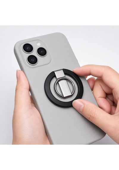 Zore Paris M1 Magnetik Ring Stand Telefon Tutucu Siyah