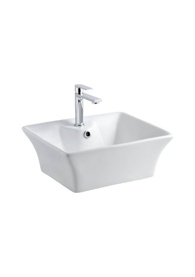 Lena - Tezgah Üstü Porselen Lavabo - E-5049- Beyaz