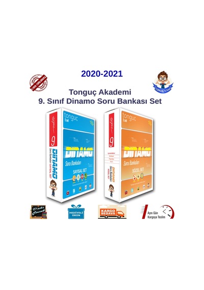 Tonguç 9. Sınıf Dinamo Soru Bankası Sayısal Sözel Set 7 Kitap