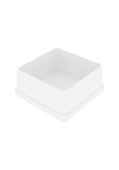 Cateksss 50x50 Mm Düz İç Profil Tapası Beyaz - 4 Lü Paket