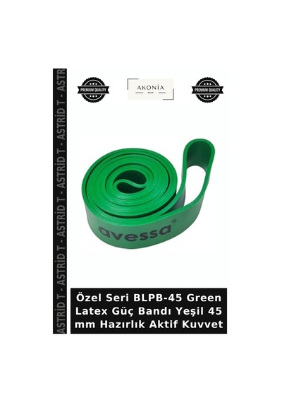 Özel Seri Blpb-45 Green Latex Güç Bandı Yeşil 45 Mm Hazırlık Aktif Kuvvet