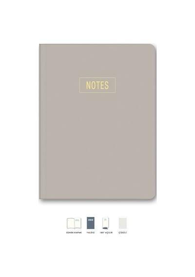 Le Color Notes Mini Defter Çizgili Kum 14x20 CM