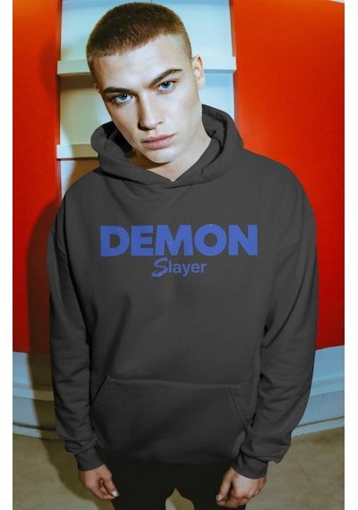 Sevbano Demon Slayer Kimetsu No Yaiba Sırt Baskılı Unisex Oversize Premiu Siyah