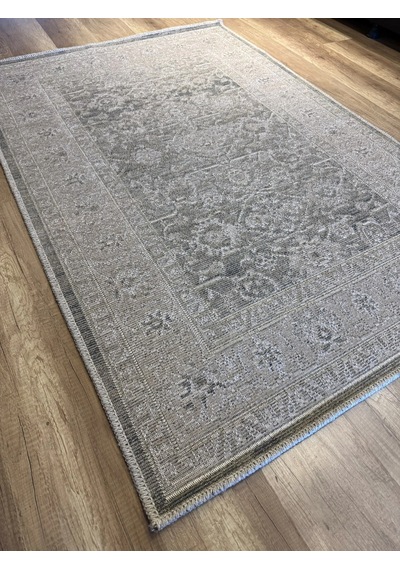 Luxess Halı Alpaca 1191 Yeşil Eskitme Desenli Makine Halısı Çok Renkli