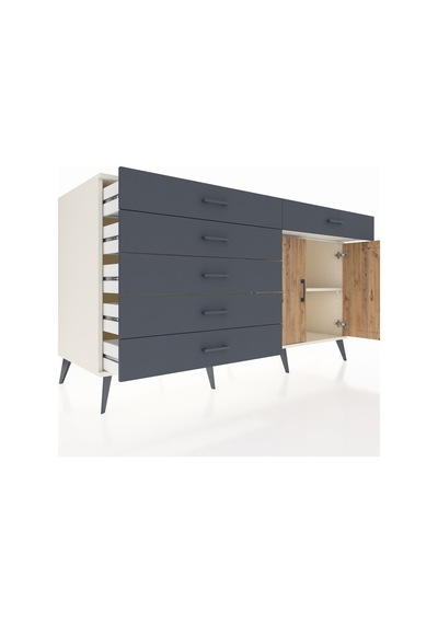 Kronos Konsol Tek Raflı 6 Çekmeceli 2 Kapaklı 176x59x99 Aytaşı-ça Aytaşı-çam/antrasit Kronos Konsol Tek Raflı 6 Çekmeceli 2 Kapaklı 176x59x99 Aytaşı-ça Aytaşı-çam/antrasit