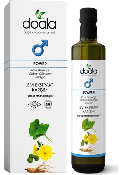 Doala Power Kore Ginsengi Çoban Çökerten Ginkgo Sıvı Ekstrakt Karışımı 225 ML