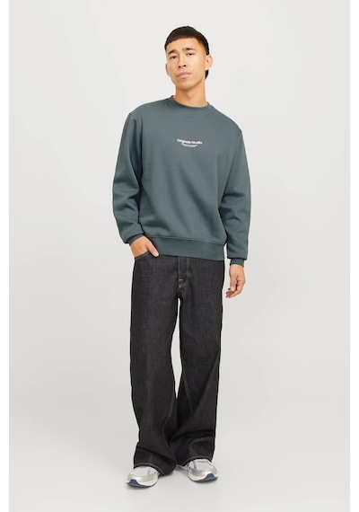 Jack & Jones Erkek Sweat 12241694 Koyu Gri Koyu Gri