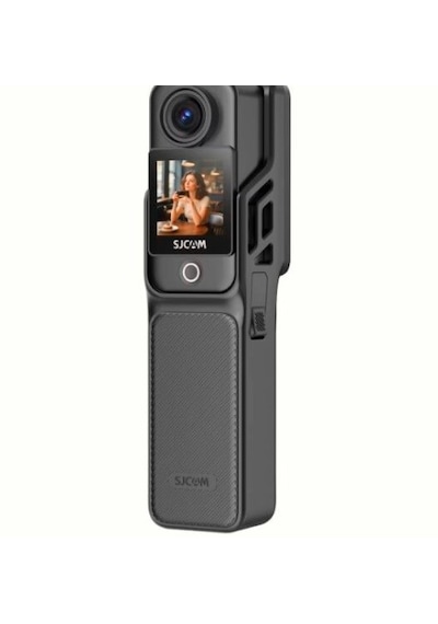 Sjcam C400 Pocket 4k Uhd 3'ü 1 Arada Titreşim Engelleme Çift Ekranlı Vlog Aksiyon Kamerası Siyah